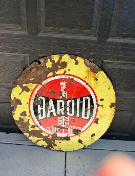
								Baroid Porcelain Sign full									