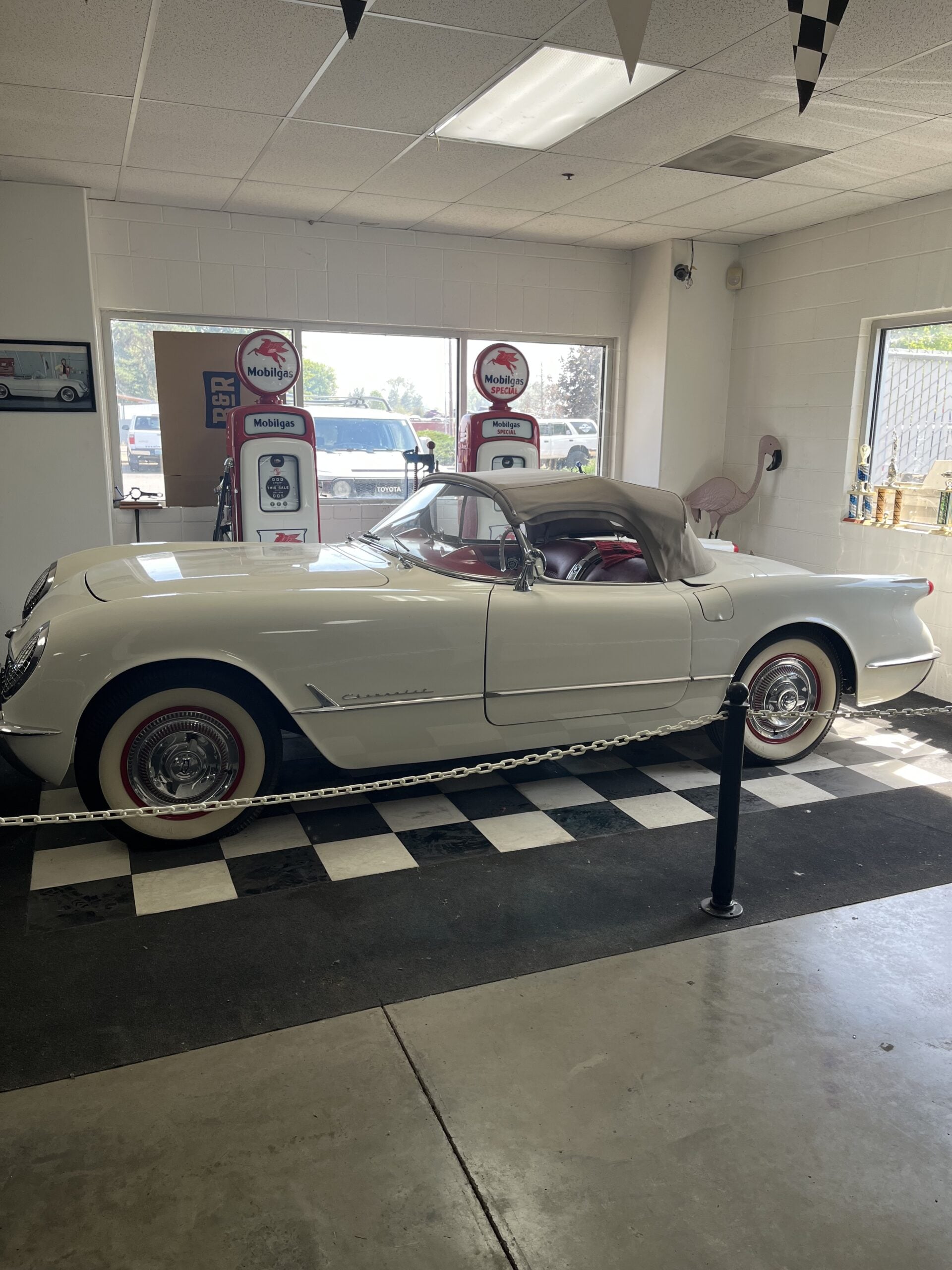 
								1954 Chevrolet Corvette with Gas Pumps full									