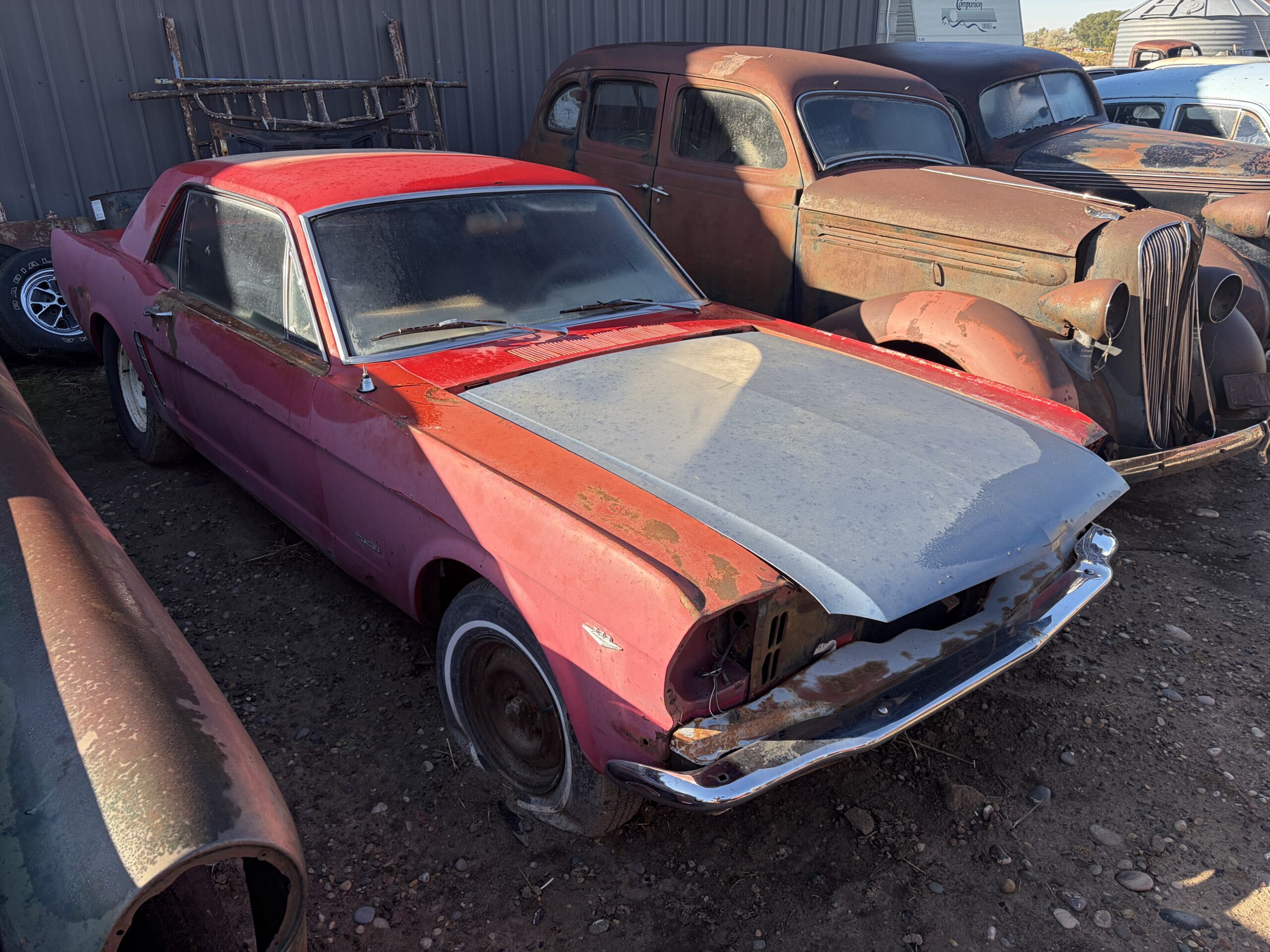 
								1965 Ford Mustang K-code 2 cars full									